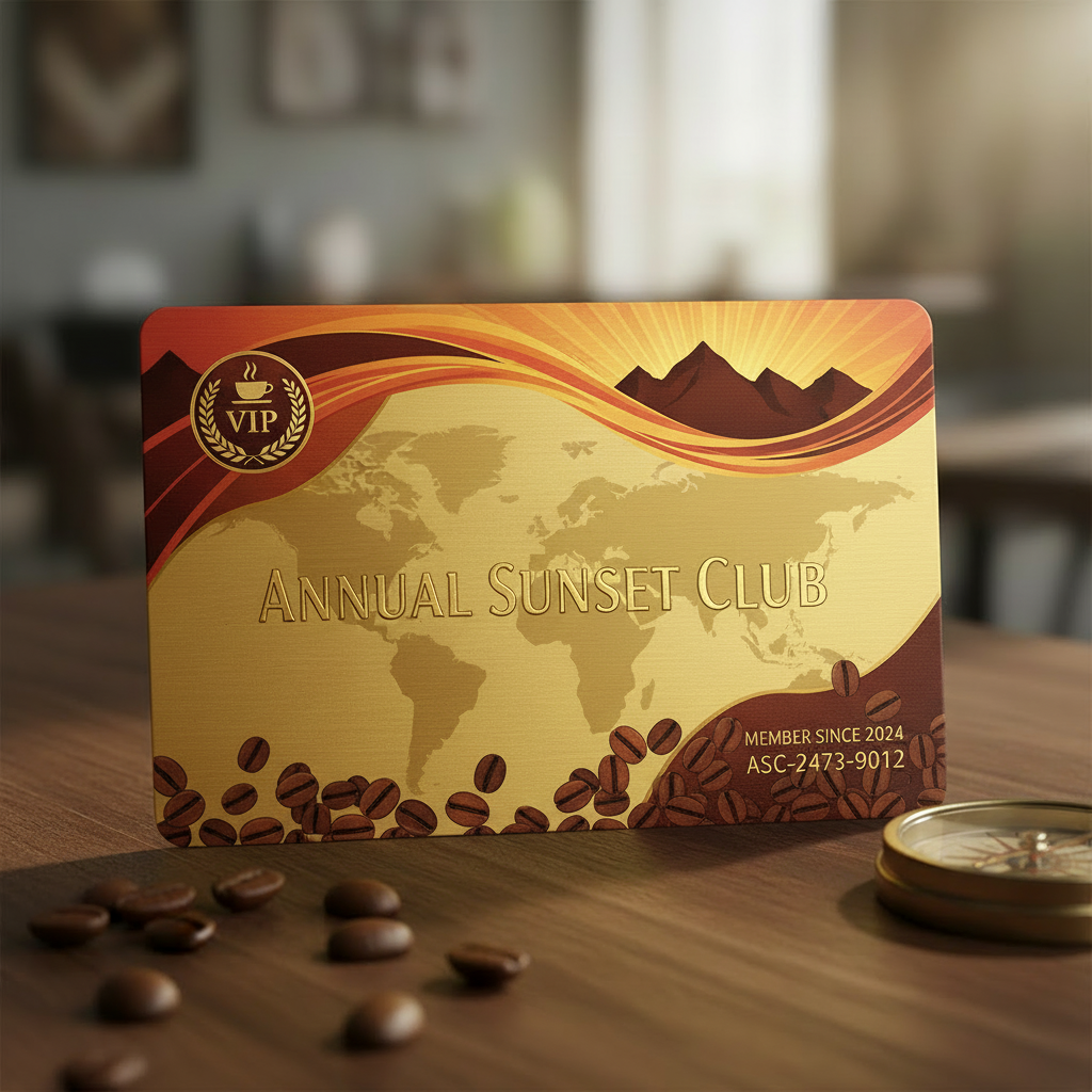 Annual Sunset Club membership - access to the best coffees from around the world